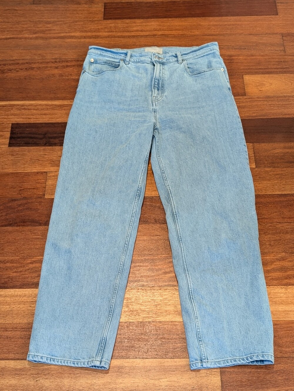 Everlane The Way High Jeans Light Blue Denim
